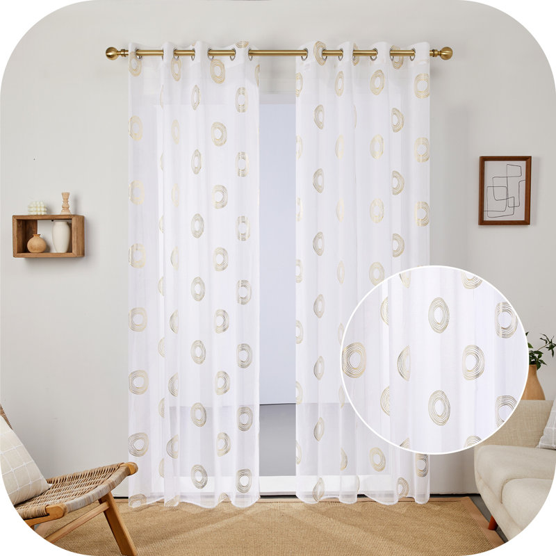 Qamil Semi Sheer Curtain Pair