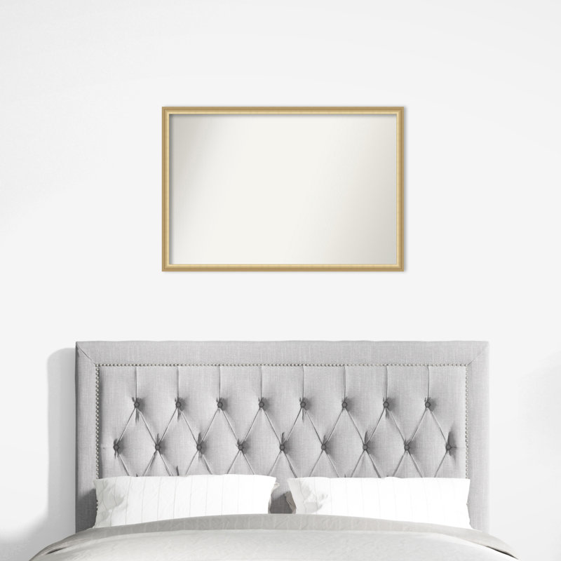 Merima Wall Mirror, 25.75" x 37.75", Rectangle, Gold