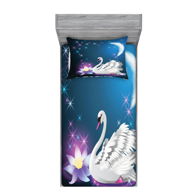 Microfiber Sheet Set, Twin Sheet Set with Fitted Sheet