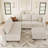 Allinson 7-Piece Velvet Freely Combined Modular Sofa L Shaped Couch Variable Sofa Bed Sleeper Apartment Living room Sectional Storage Sofa-101644913