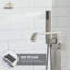 Robinet de baignoire autoportant à poignée double haut débit avec garniture