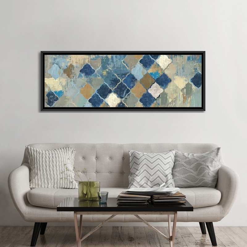 « essaouira ii » par aimee wilson, impression sur toile tendue, H 24 po x l 72 po x P 1,5 po, Toile avec cadre noir