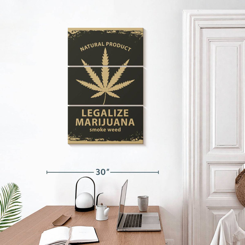 Campagne de marijuana, H 32 po x l 20 po