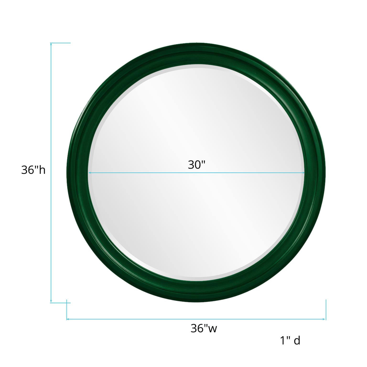 Talvi 36" Accent Mirror, Hunter Green