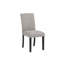 Ensemble de salle à manger noir / naturel en bois 5 pièces, table de salle à manger 48 pouces avec chaises d'appoint rembourrées en tissu gris 4 pièces, ensemble de salle à manger moderne
