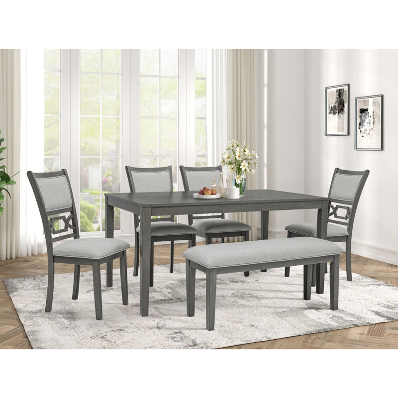 Beautiful Round 6Pc Dining Table Chair
