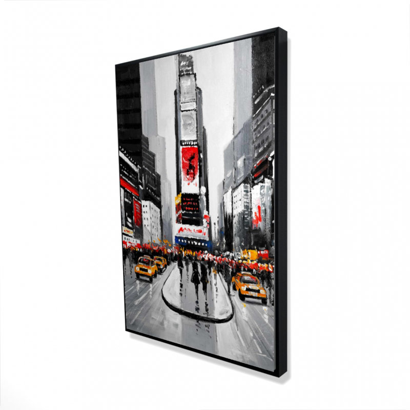 «New York City Busy Street», H 36 po x l 24 po