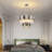 Modern Round Double-Layer Chrome Raindrop K9 Crystal Chandelier, Height-Adjustable