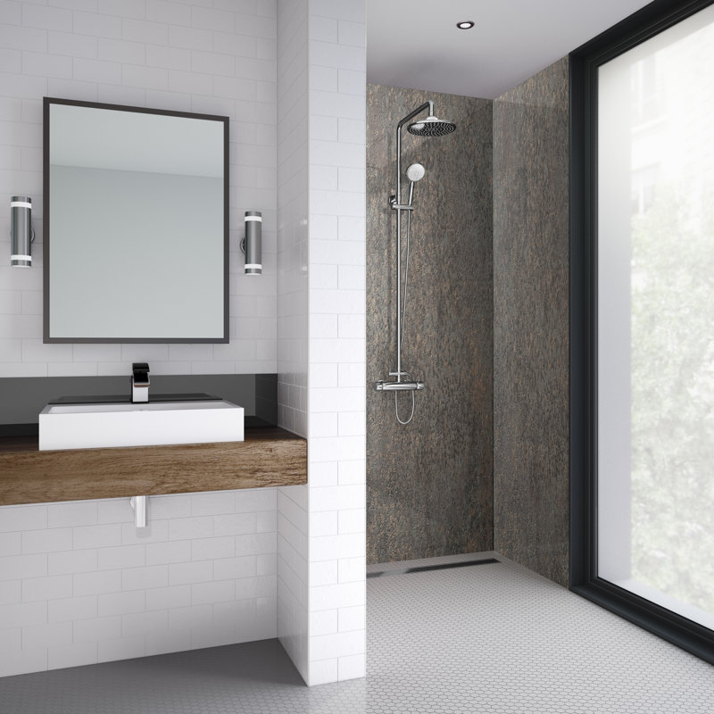 60mm 59mm W x 242mm H Decorative Wall Panel with Glass