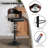 Modern Heavy Duty Swivel Bar Stools with Backrest – Adjustable Height Counter PU Leather Chairs with Footrest, 550lbs Capacity, Non-Slip Base, 360° Rotation for Kitchen Island, Home Bar, Coffee Shop-2092009697-2088163884