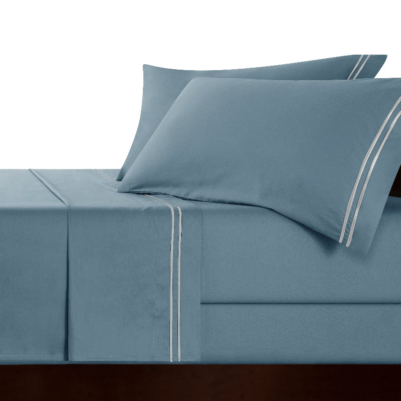 Godslep Sateen Sheet Set, Light Blue, Queen