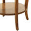 Table de bout en noyer avec tiroir et tablette pour un intérieur spacieux et moderne