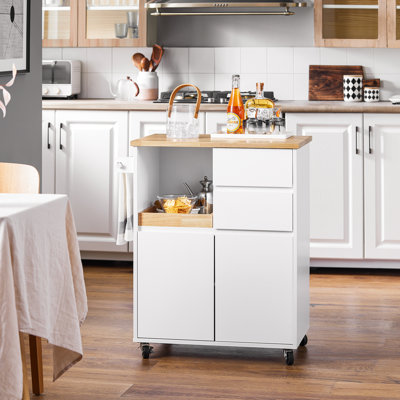 Broida Wood Kitchen Island