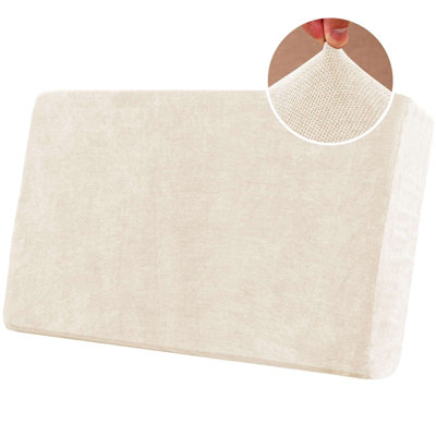 Housses de coussin extensibles antidérapantes en chenille avec fond élastique pour le salon Lavable à la machine