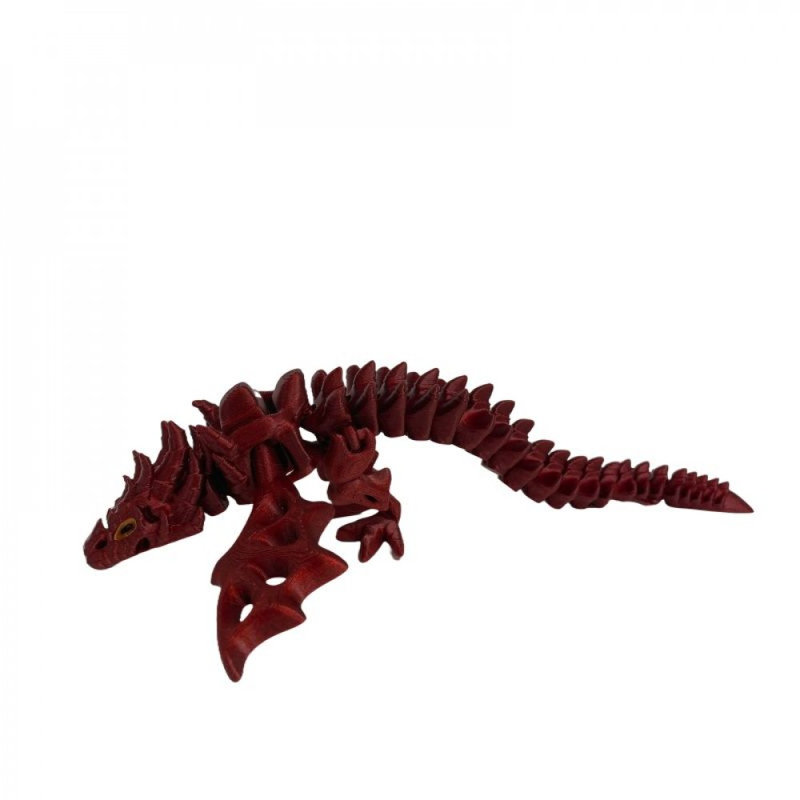 Figurine de zombie scintillant imprimé en 3D, Rouge