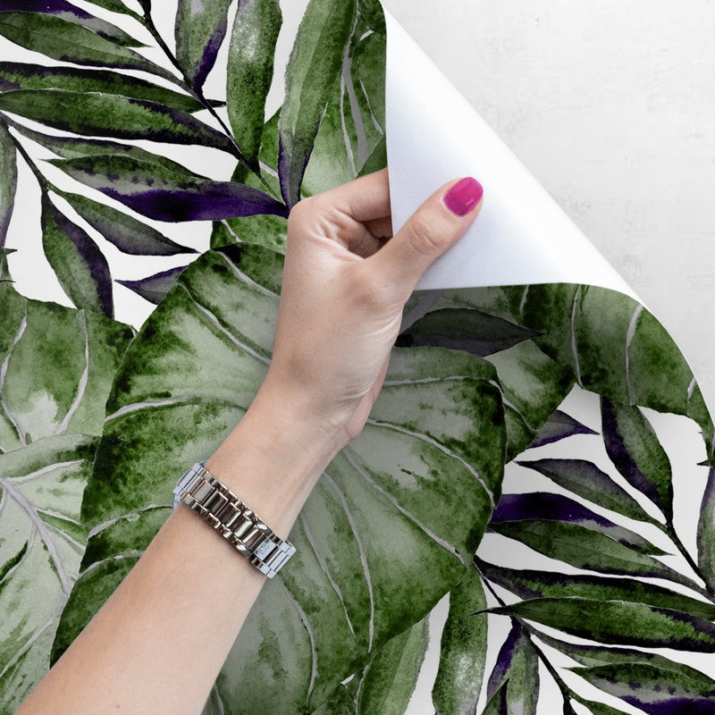 Roll Mural Kitchen Livingroom Bedroom - Monstera Leaf S, 360 x 250cm