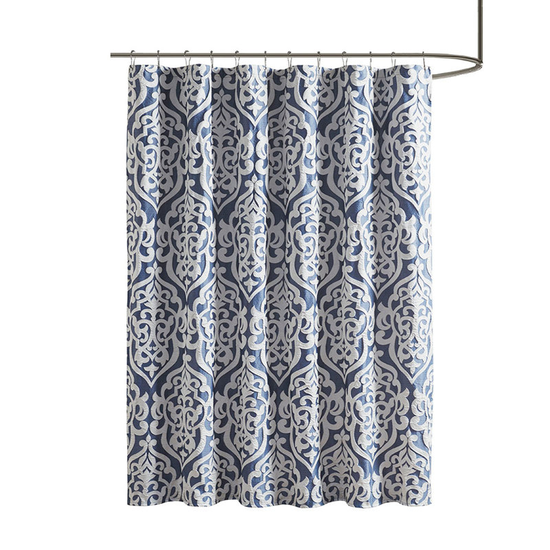Rideau de douche jacquard, Blue