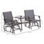 Fauteuils coulissants d'extérieur avec table basse