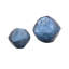 Ensemble de 2 bols décoratifs faits à la main azure asymétrique 2 pièces