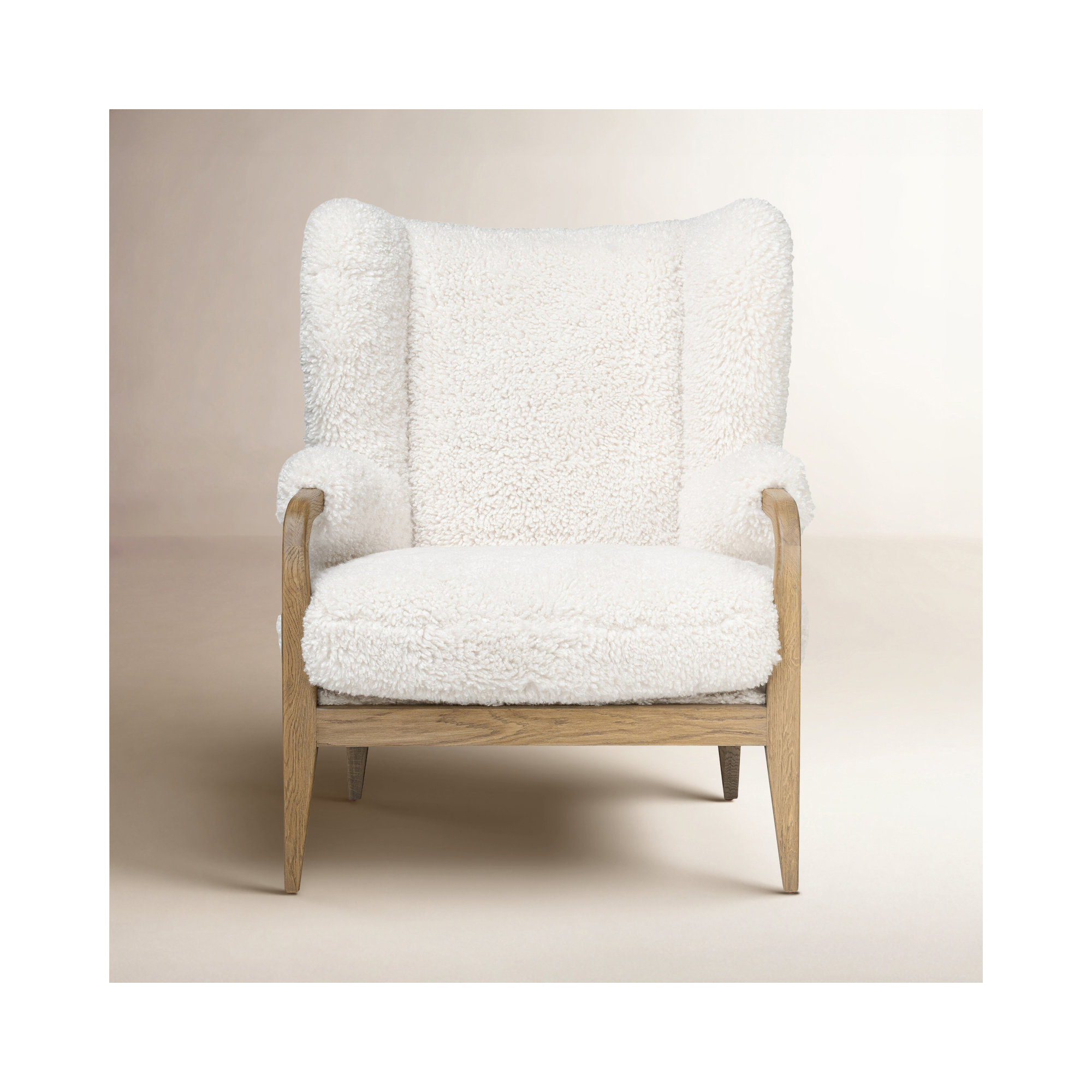 Sedoni Chair, White Teddy
