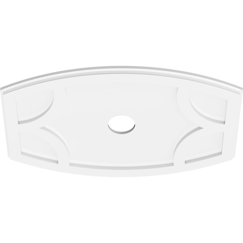 Kailey Architectural Grade PVC Contemporary Ceiling Medallion, 17.375" H x 26" W x 1" D