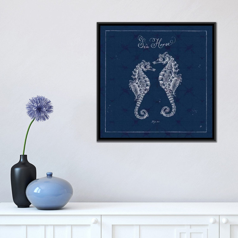 « subaquatique life xiii », impression sur toile, H 18 po x l 18 po x P 1,5 po, Toile avec cadre noir, Pas de tapis