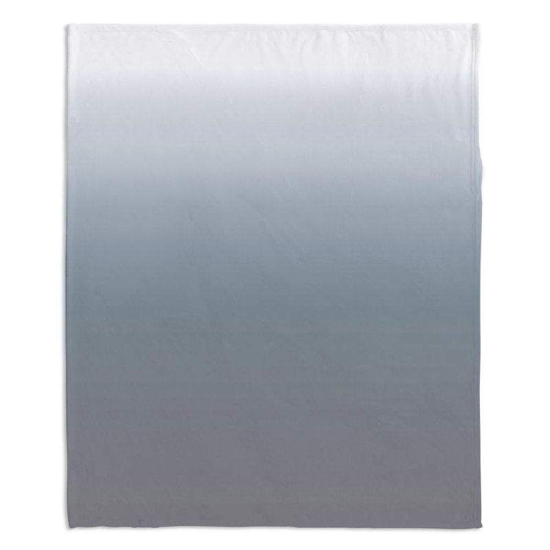 Jeté Sienna, l 68 po x L 80 po, Gris / Bleu foncé