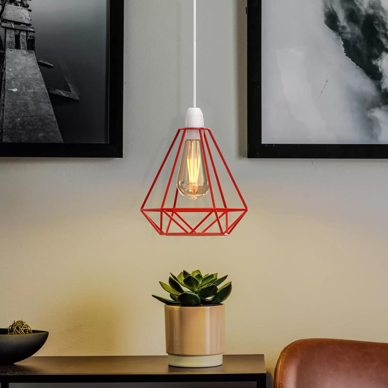 Andromedae - Light LED Geometric Pendant, Red