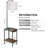 Zulfa 62" Dimmable Table Floor Lamp with Drawer, End Table with Lamp for Living Room-774493055
