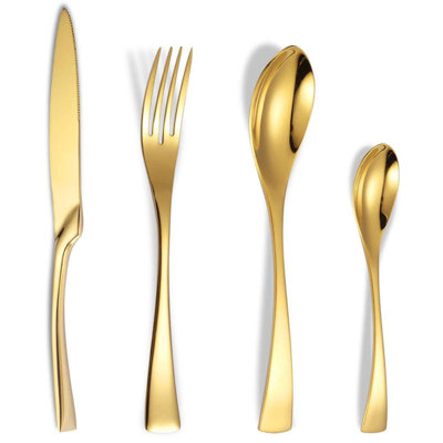 Mercer41 Granlund Stainless Steel Flatware Set - Service for 6