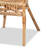 Alleta Modern Bohemian Rattan Dining Arm Chair