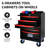 Black&Red 6 Tool Chest With Lockable Function And Wheels Smooth Steel Countertop-578200634