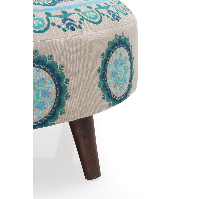 Caramie Solid Wood Accent Stool