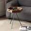 Table d'appoint hexagonale en pin recyclé