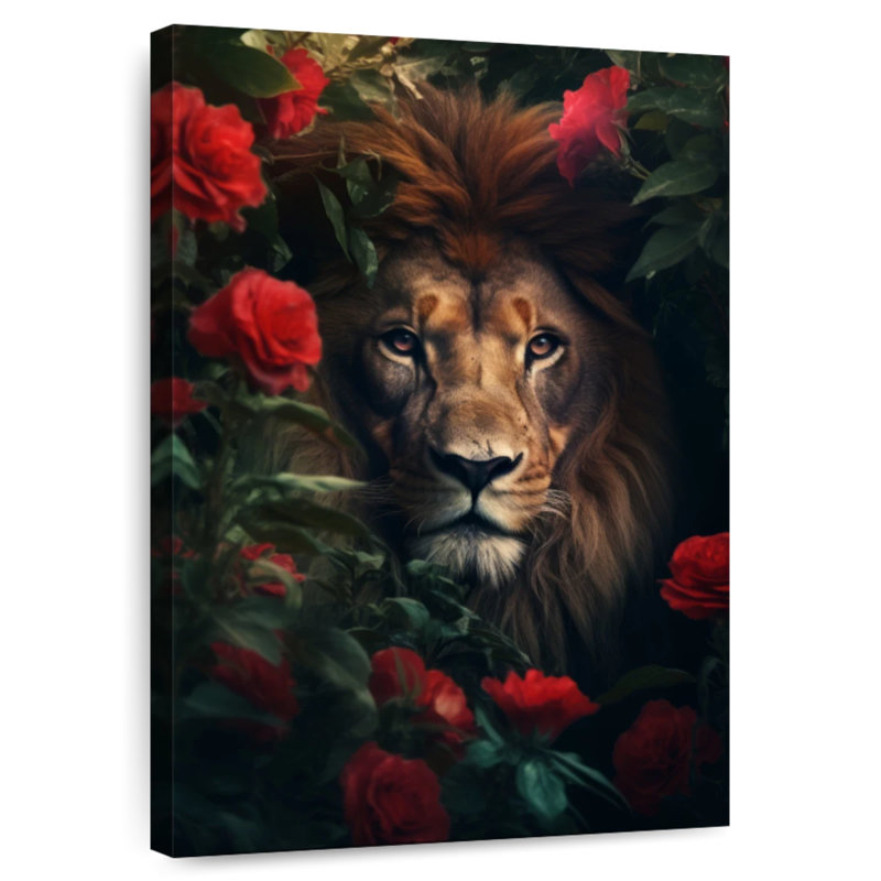 Brampt Lion Flowers, 12" H x 8" W