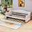 Twin XL Upholstered Daybed with Pull-out Twin XL Trundle and Integrated LED Lighting-1332769211