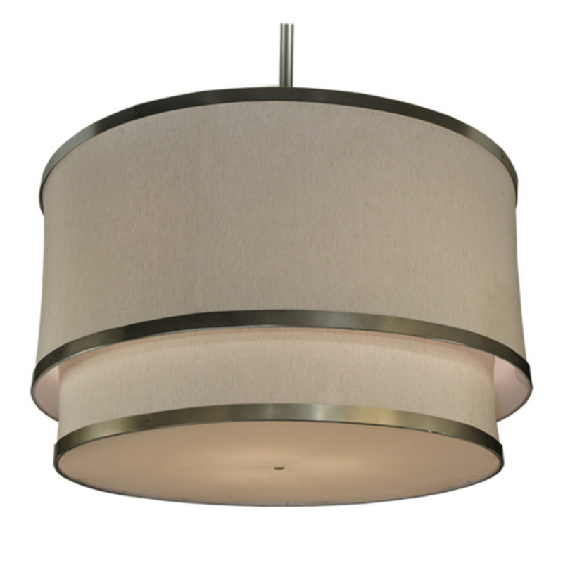 Cilindro 12 - Light Chandelier, 124" H x 73" W x 73" D, Nickel