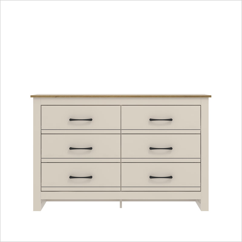 6 Drawer Chest of Drawers, Natural