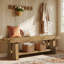 Solid Wood Storage Bench