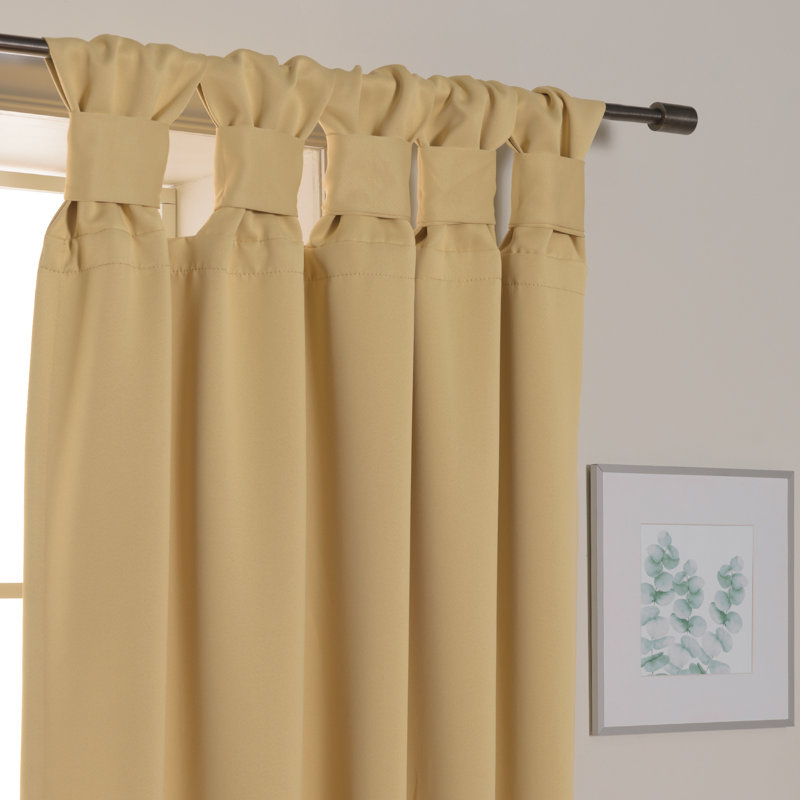 Molloy Insulating Curtain Pair, l 52" x L 63", Soleil
