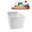 Baignoire autoportante et plateau 55 "avec drain interne Streamline-101412888