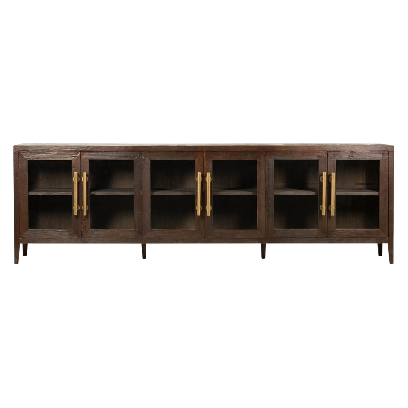 Buffet brun foncé 6 portes Toccoa