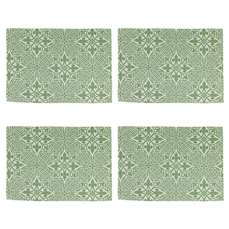 Damask Placemats, Green