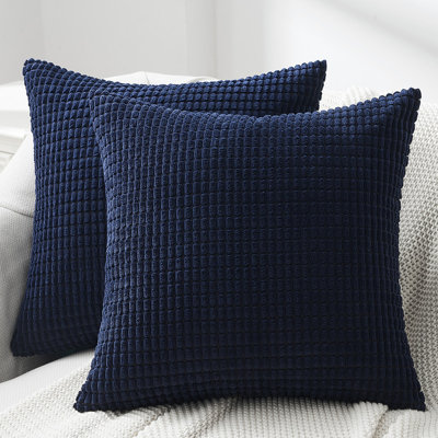 Housse de coussin carré en velours côtelé