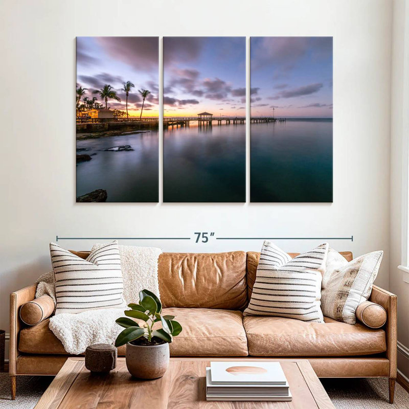 Aletra Blue Sky Key West Dock, 42" H x 65" W