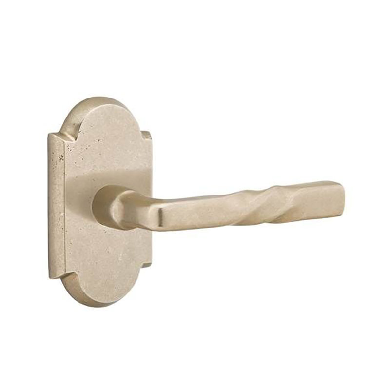 Levier de porte avec rosette Montrose, Gauche, Cascade bronze blanc