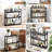 Bamboo Organizer Rack - Adjustable 3-Tier Storage Shelf, Wall Mounted Or Over The Toilet, Living Room, Kitchen-2071704576