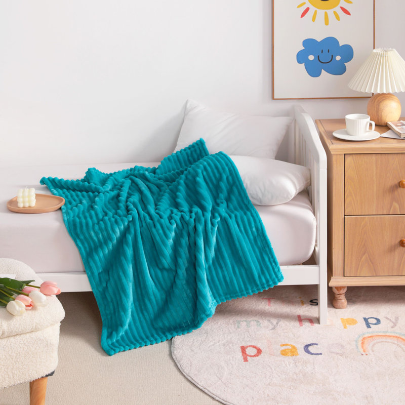 Couverture en flanelle ultra-douce, Turquoise