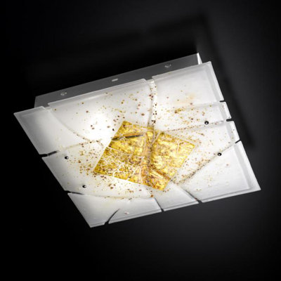 Frame Glass Flush Mount