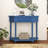 Dechlan End Table with Carved, Console Table with Drawer for Entrance, Living Room, Bedroom.-866812423